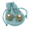 Image 1 : Tiffany & co. Fireworks Spray Burst 18K Gold 7.5mm Round Akoya Pearl Earrings