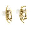 Image 4 : Tiffany & co. Fireworks Spray Burst 18K Gold 7.5mm Round Akoya Pearl Earrings