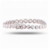 Image 2 : 8.04 ctw G to H COOR SI1 to I1 CLARITY Diamond 14K White Gold Tennis Bracelet
