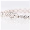 Image 3 : 8.04 ctw G to H COOR SI1 to I1 CLARITY Diamond 14K White Gold Tennis Bracelet