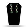 Image 1 : 8.82 ctw Emerald and 0.54 ctw Diamond 14K Yellow and White Gold Dangle Earrings