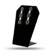 Image 2 : 8.82 ctw Emerald and 0.54 ctw Diamond 14K Yellow and White Gold Dangle Earrings