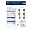 Image 4 : 8.82 ctw Emerald and 0.54 ctw Diamond 14K Yellow and White Gold Dangle Earrings