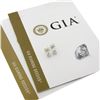 Image 1 : NEW Classic 14K White Gold 0.80 ctw GIA Round Brilliant Cut Diamond Stud Earring