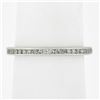 Image 3 : Antique Art Deco Solid Platinum .50 ctw Channel Diamond Eternity Stack Band Ring