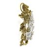 Image 6 : Vintage 14k TT Gold 3.50 ctw Diamond Textured Freeform Open Work Brooch Pin