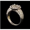 Image 4 : 14KT White Gold 2.62 ctw Diamond Ring