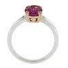 Image 3 : Platinum 14k Rose Gold 2.13 ctw GIA Madagascar Oval Pink Sapphire Solitaire Ring