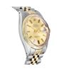Image 3 : Rolex Mens Two Tone 36MM Champagne Index Datejust With Rolex Box