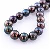 Image 1 : 11MM to 14MM Tahitian Cultured Pearl Necklace with 14K White Gold Clasp