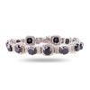 Image 1 : 23.53 ctw Fancy Black Diamond 14K White Gold Bracelet (25.73 ctw Diamonds)