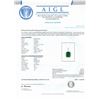 Image 4 : 5.57 ctw Emerald and 0.16 ctw Diamond Platinum Pendant