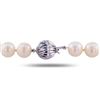 Image 2 : 9MM to 11MM White South Sea Cultured Pearl Necklace with 14K White Gold Clasp