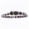 Image 2 : 36.00 ctw Fancy Black Diamond Platinum Bracelet (36.96 ctw Diamonds)