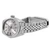 Image 3 : Rolex Ladies Stainless Steel Silver Index White Gold Fluted Bezel Date Watch