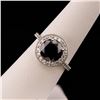 Image 1 : 3.29 ctw Fancy Black CENTER Diamond 14K White Gold Ring (3.97 ctw Diamonds)