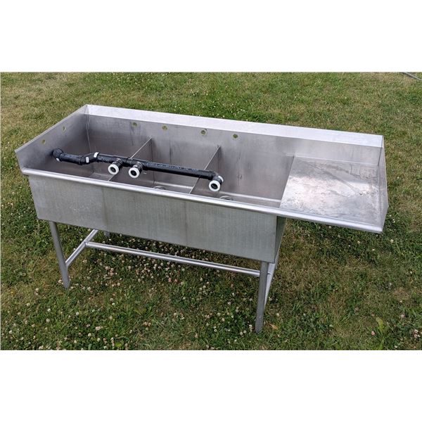Stainless Steel Triple Sink