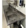 Image 2 : 6 ft Stainless Steel Table with Double Sink