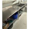 Image 3 : 6 ft Stainless Steel Table with Double Sink