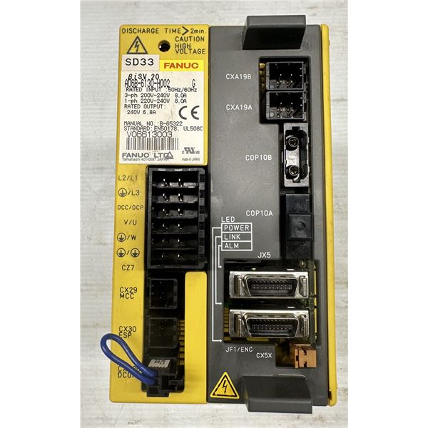 Fanuc #A06B-6130-H002 BiSV 20 Servo Amplifier