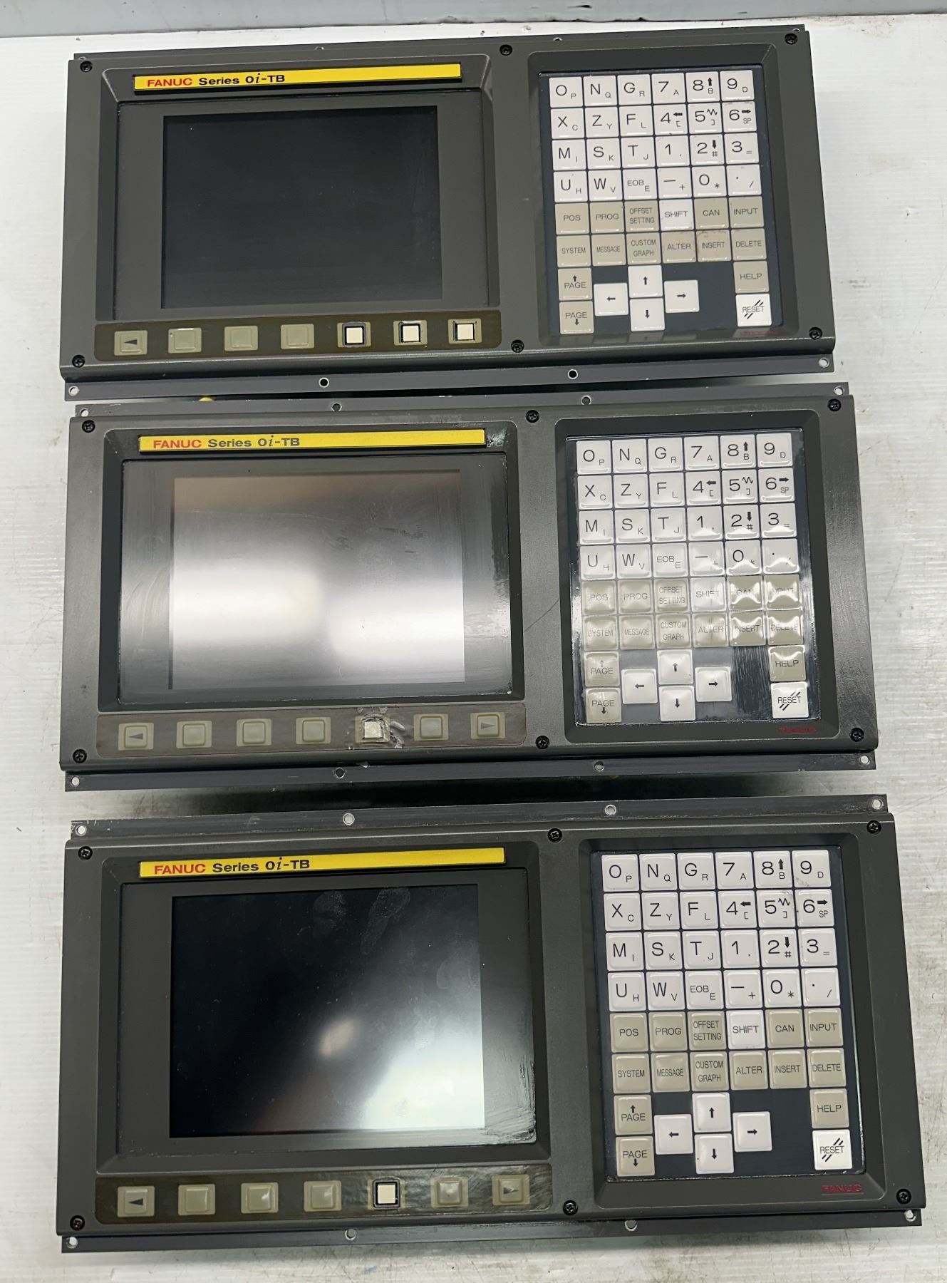 Fanuc Machine Operator Panel (3) Fanuc #A02B-0299-C076/T Operator Panels