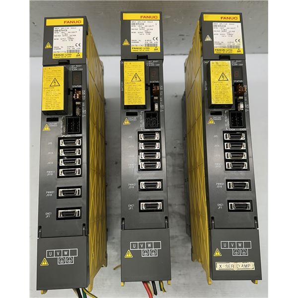 (3) Fanuc #A06B-6079-H104 Servo Amplifiers