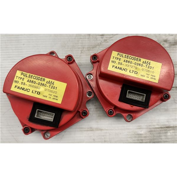 (2) Fanuc #A860-0360-T201 Pulse Coders