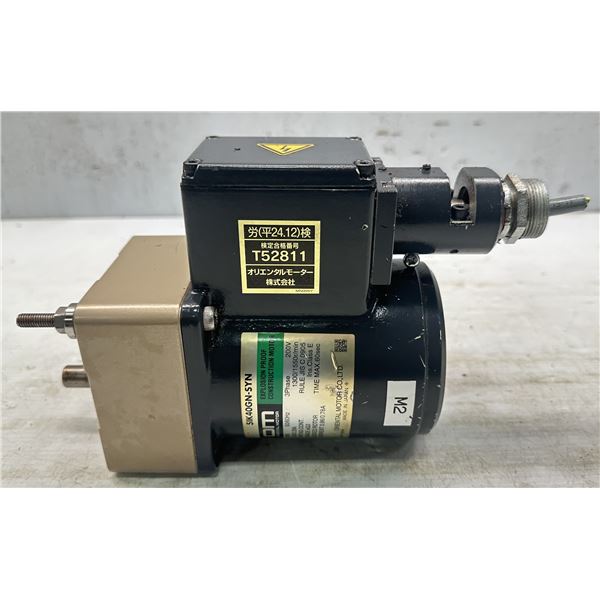 Oriental Motor #5IK40GN-SYN Explosion Proof Construction Motor w/#G9A18K Gear Head