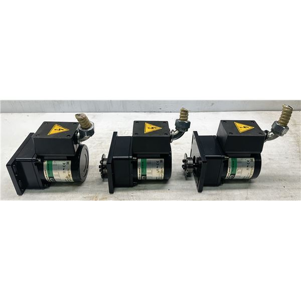 (3) Oriental Motor #4IK25GN-AW2T Induction Motors w/4GN3S Gear Heads