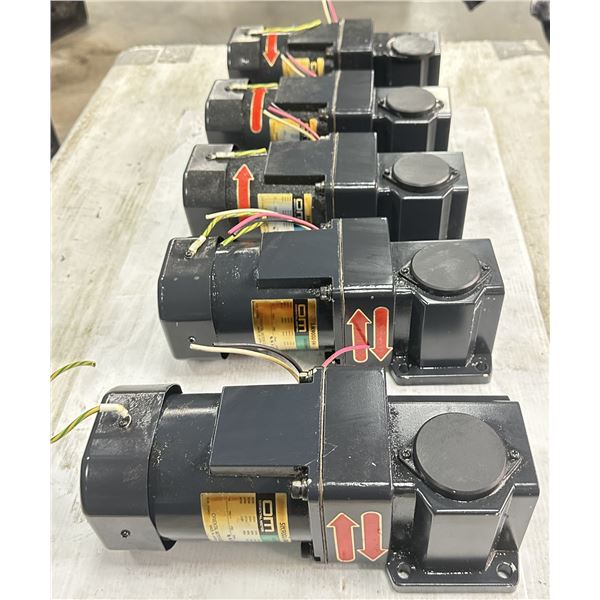 (5) Oriental Motor #5IK90GU-SW Induction Motors w/5GU25RH Gear Heads