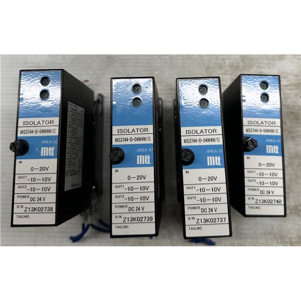 (4) MTT #MS3744-D-04W4W/C Isolators