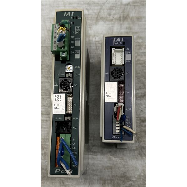 Lot of (2)  IAI Corporation Controllers  #ACON-CY-301-NP-2-0 & #PCON-C-28PI-CC-0-0
