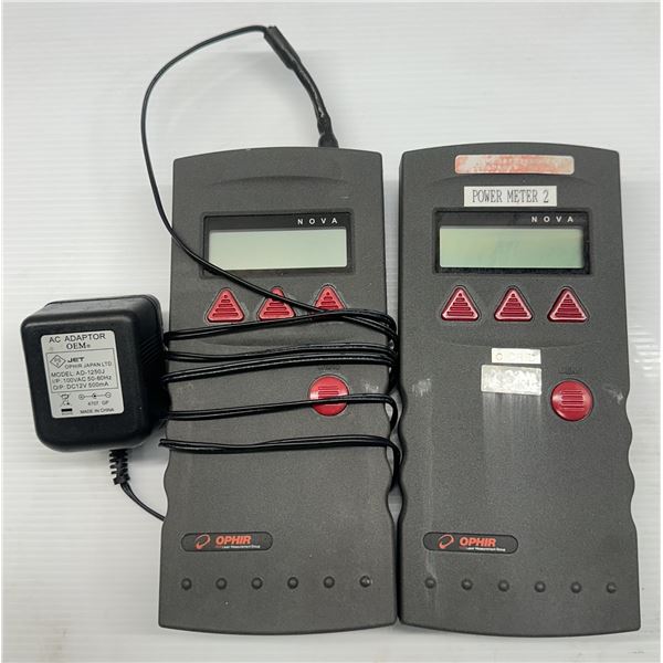 (2) Ophir #1Z01500 Nova Laser Power Meter Display's
