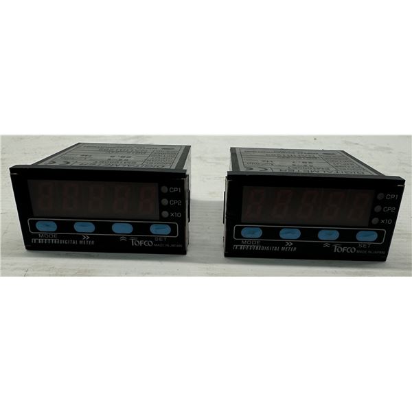 (2) Toflo #EM1000ET Digital Meters
