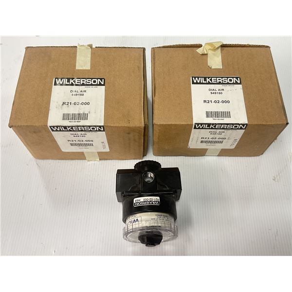 (3) Wilkerson #R21-02-000 Dial Air Regulators