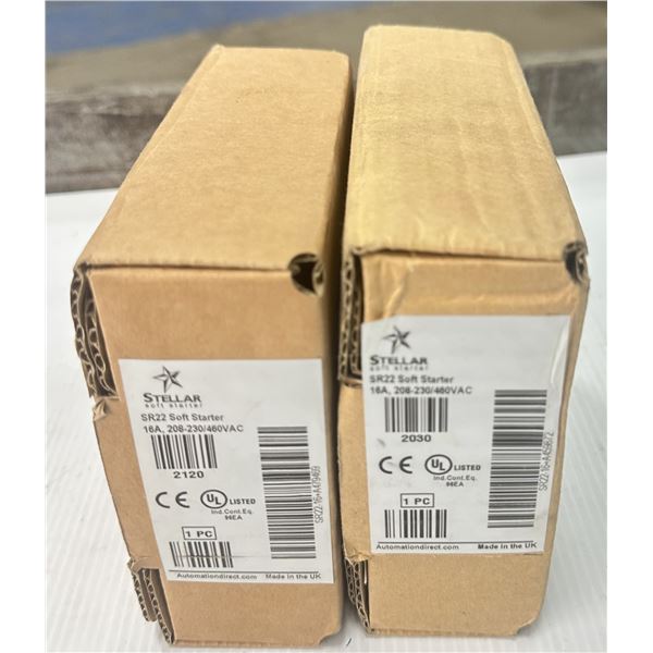 (2) Stellar #SR22-16 Soft Starters