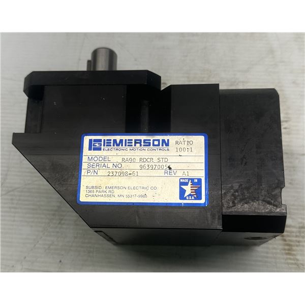 Emerson #237098-61 / RA90 RDCR STD Ratio 100:1 Right Angle Planetary Gearbox