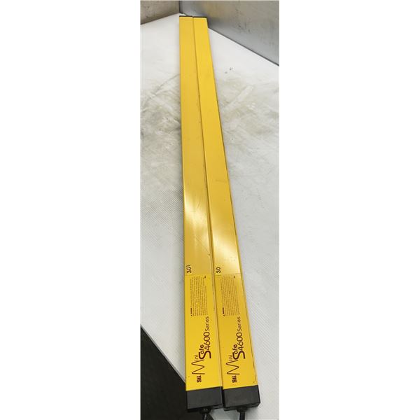 Lot of (2) Sti #70157-1163 / #70158-1577 Safety Light Curtains