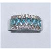 Image 1 : RING COSTUME BLUE STONES SIZE 10