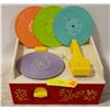 Image 1 : VINTAGE FISHER-PRICE MUSIC BOX RECORD PLAYER + THE