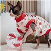 Image 1 : NEW PUMYPOREITY SPHYNX CAT CLOTHES STRAWBERRY