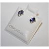 Image 1 : #107-NATURAL  IOLITE   STUD EARRINGS