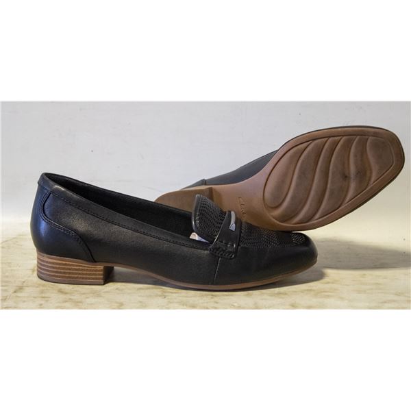 CLARKS COLLECTION JULIET SHINE BLACK LEATHER WOMEN