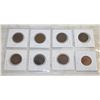 Image 2 : LOT OF 8 CDN GEORGE V LG PENNIES VARIOUS