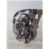Image 1 : GRIM REAPER RING 41 MM MEN'S BIG BIKER GOTHIC