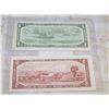 Image 2 : $1 + $2 CANADIAN BILLS FROM 1954