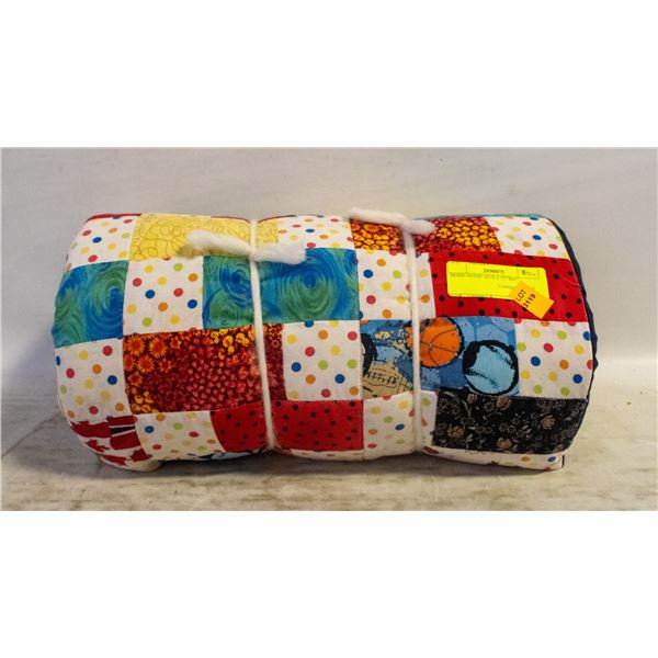 HOME-MADE QUILT 52"X65"