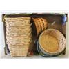 Image 1 : LOT OF 13 WICKER BASKETS