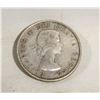 Image 1 : CANADIAN (1953) SILVER 50 CENT COIN IN CASE