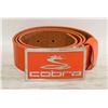 Image 1 : COBRA ORANGE GENUINE LEATHER BELT